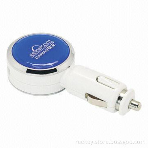 Dual-USB Car Use Charger, Classic Design, 24/12V DC Input Voltage